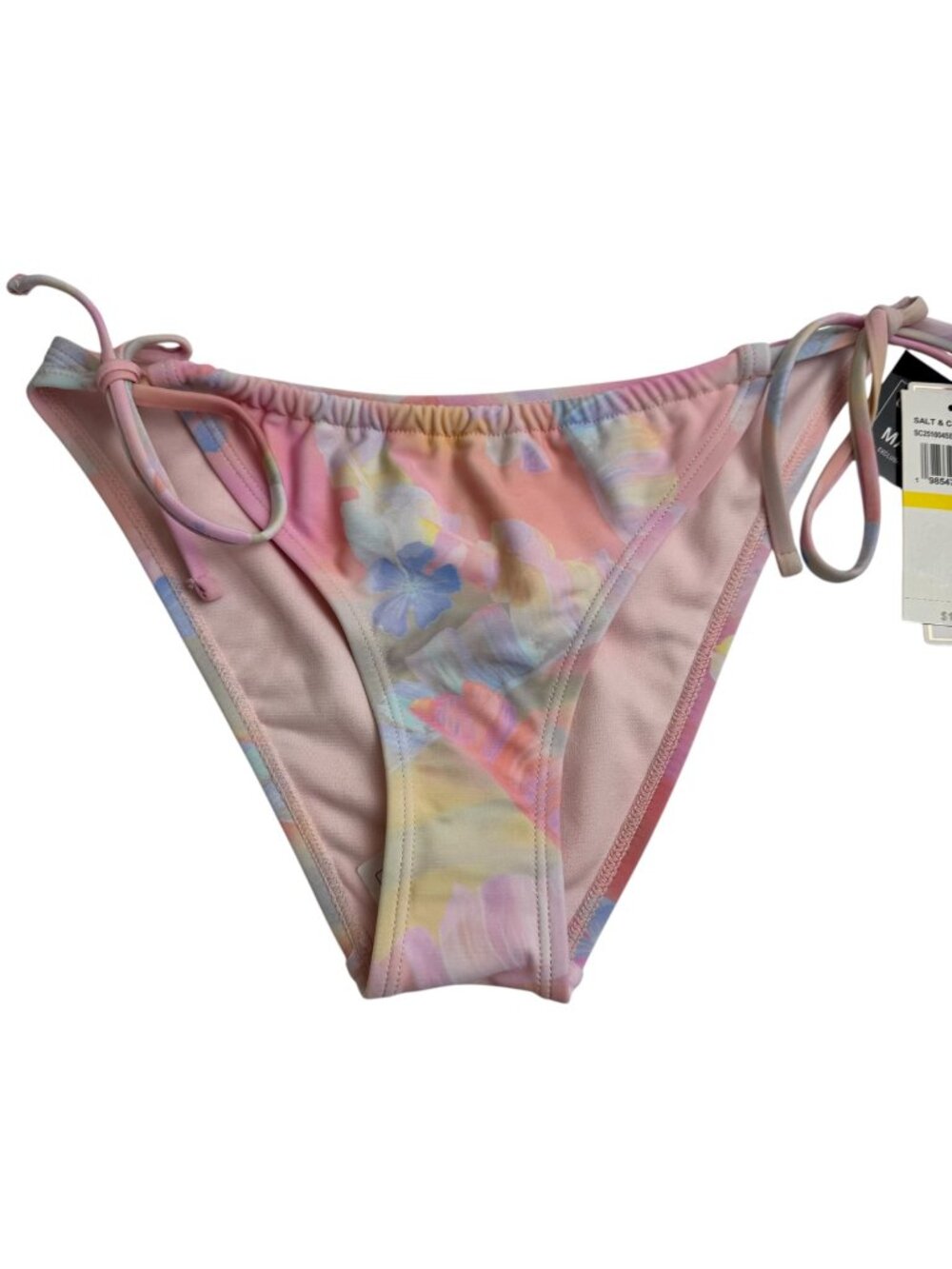 Salt + Cove NEW Bikini Bottom Juniors Med Pastels Pink Tropical Floral Beach